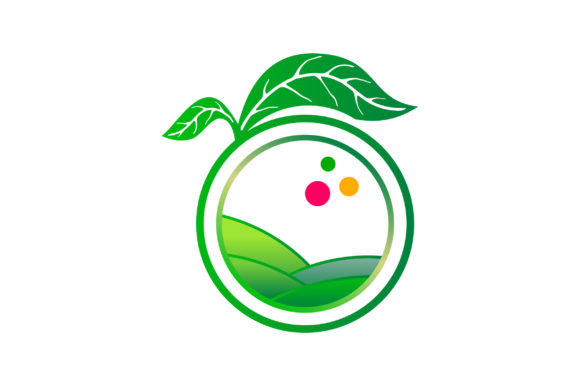 Decorative Fruit Logo in Packaging: Fresh Vector Design