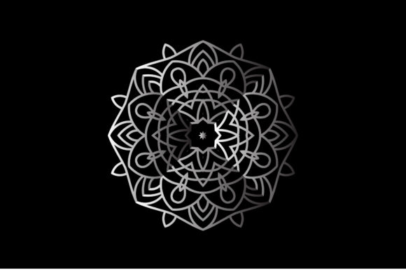 Decorative Mandala Silver Gradient: Elevate Your Brand Aesthetic