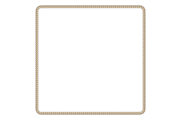 Decorative Thread Frame: The Square Rope Border for Nautical Charm