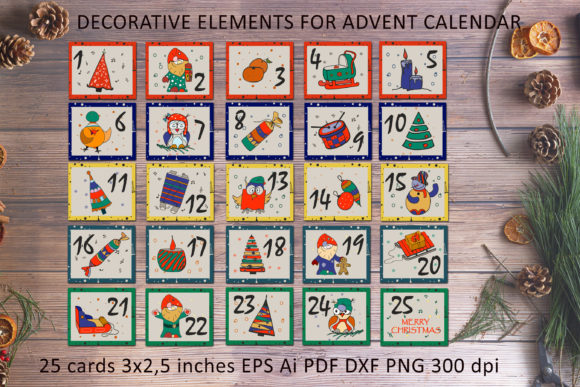 Design Magic: Unlocking Potential with Decorative Elements for Advent Calendar