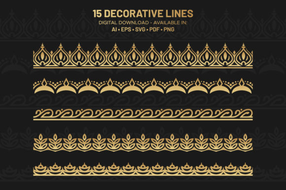 Elevate Your Visuals with 15 Decorative Line Art Frames