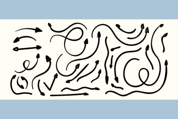 Hand Drawn Decorative Arrow Collection V: A Designer's Guide