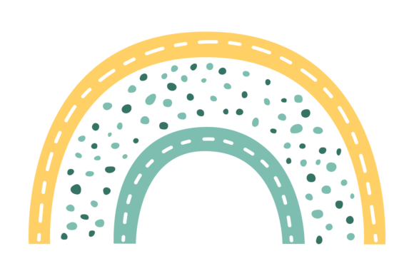 Infusing Joyful Minimalism: The Scandinavian Rainbow Decorative Element