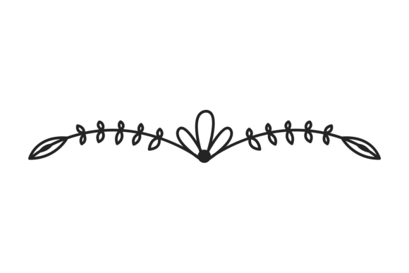 Ornate Decorative Header: Floral Text Divider