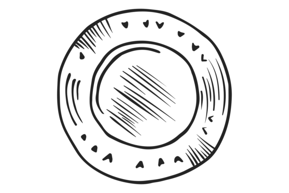 Plate Top View: A Decorative Ornamental Di for Bold Branding
