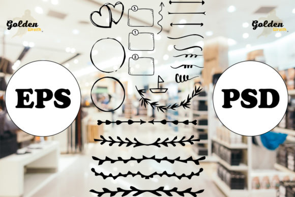Set of Decorative Shapes: Vintage Doodles for Your Projects