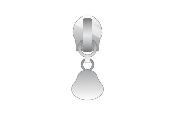 Styling with Decorative Metal Zipper Puller, Vector I