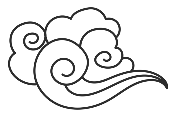 The Artistic Allure of Cloud Decorative Element in Japanese Ink