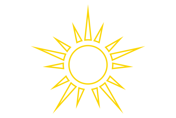 Vintage Warmth: The Hot Weather Symbol Decorative S